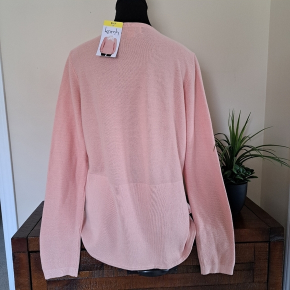 ❤️NWT Kersh Peach Long Sleeve Sweater Women's Small Knit Tunic Length Pink - Picture 6 of 15